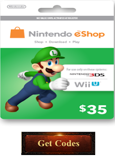 nintendo 3ds gift card codes